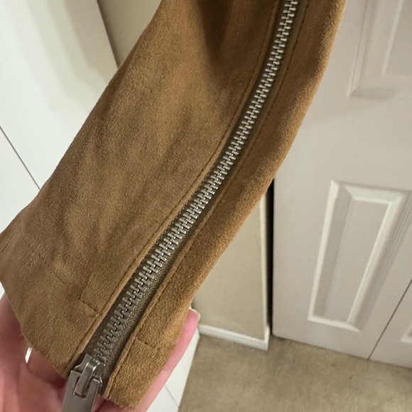 Diesel Tan Leather Women's Jacket - Picture 5 of 8